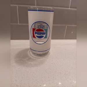 1973 Pepsi Cola Frosted Logo Bottle Cap Drinking Glasses